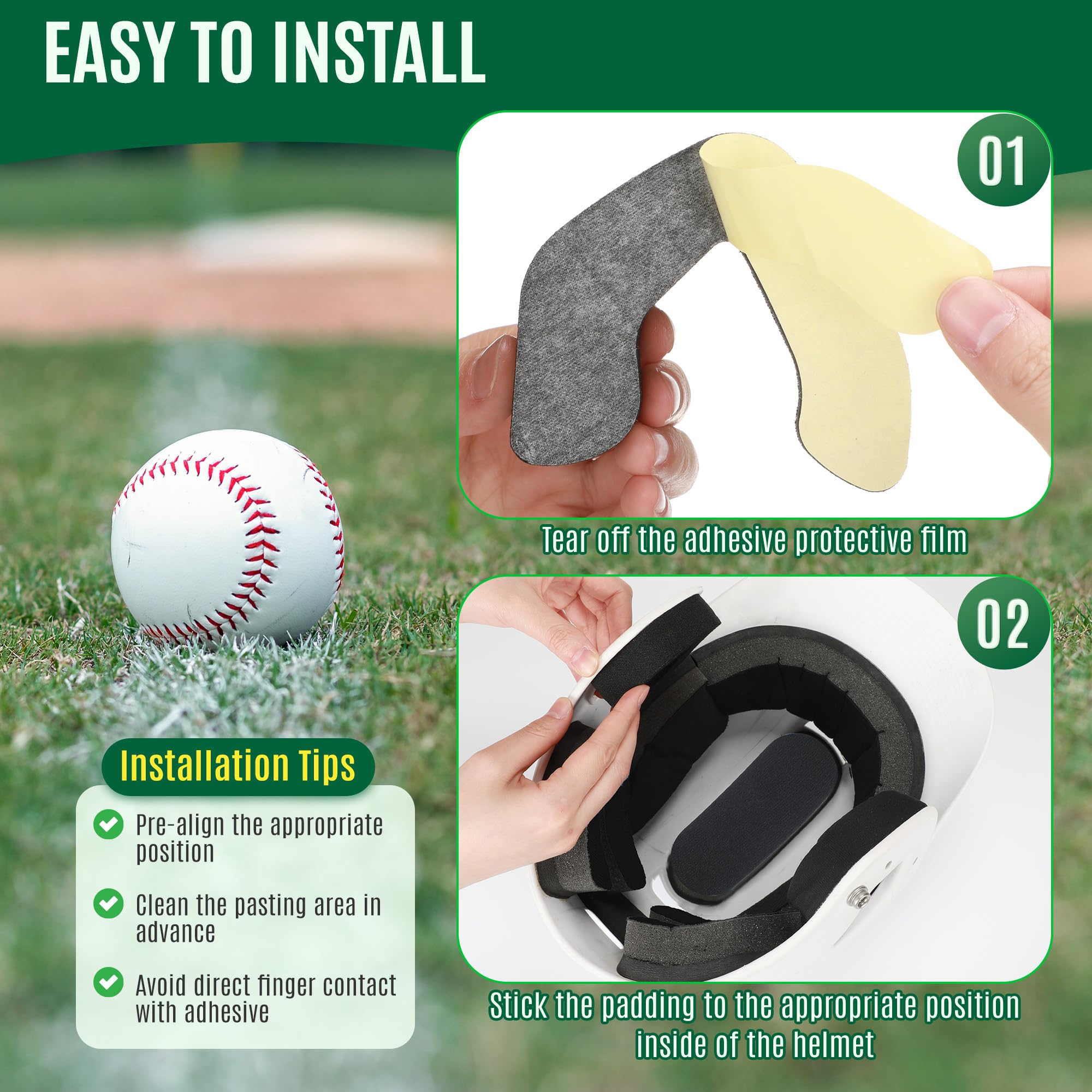 Amazon | Gulfmew ユニバーサルヘルメットパッドフィットキット Easton